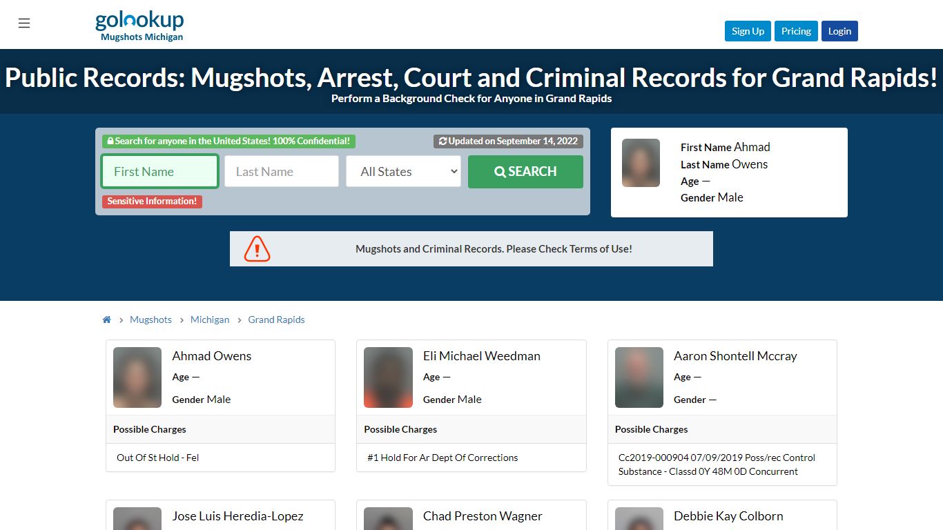 Mugshots Grand Rapids, Arrest Records Grand Rapids